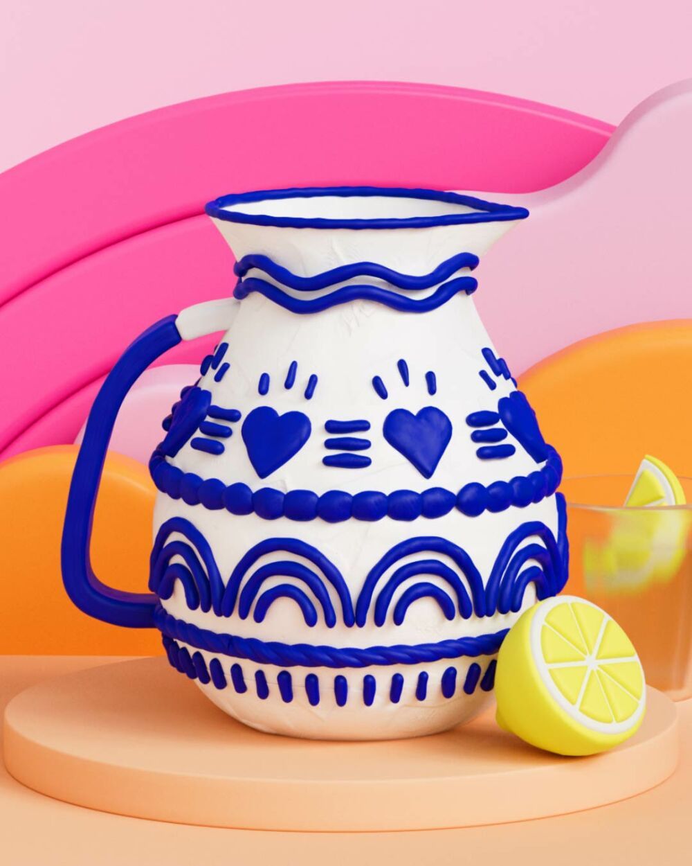 3D still life illustration by Rosie Roche