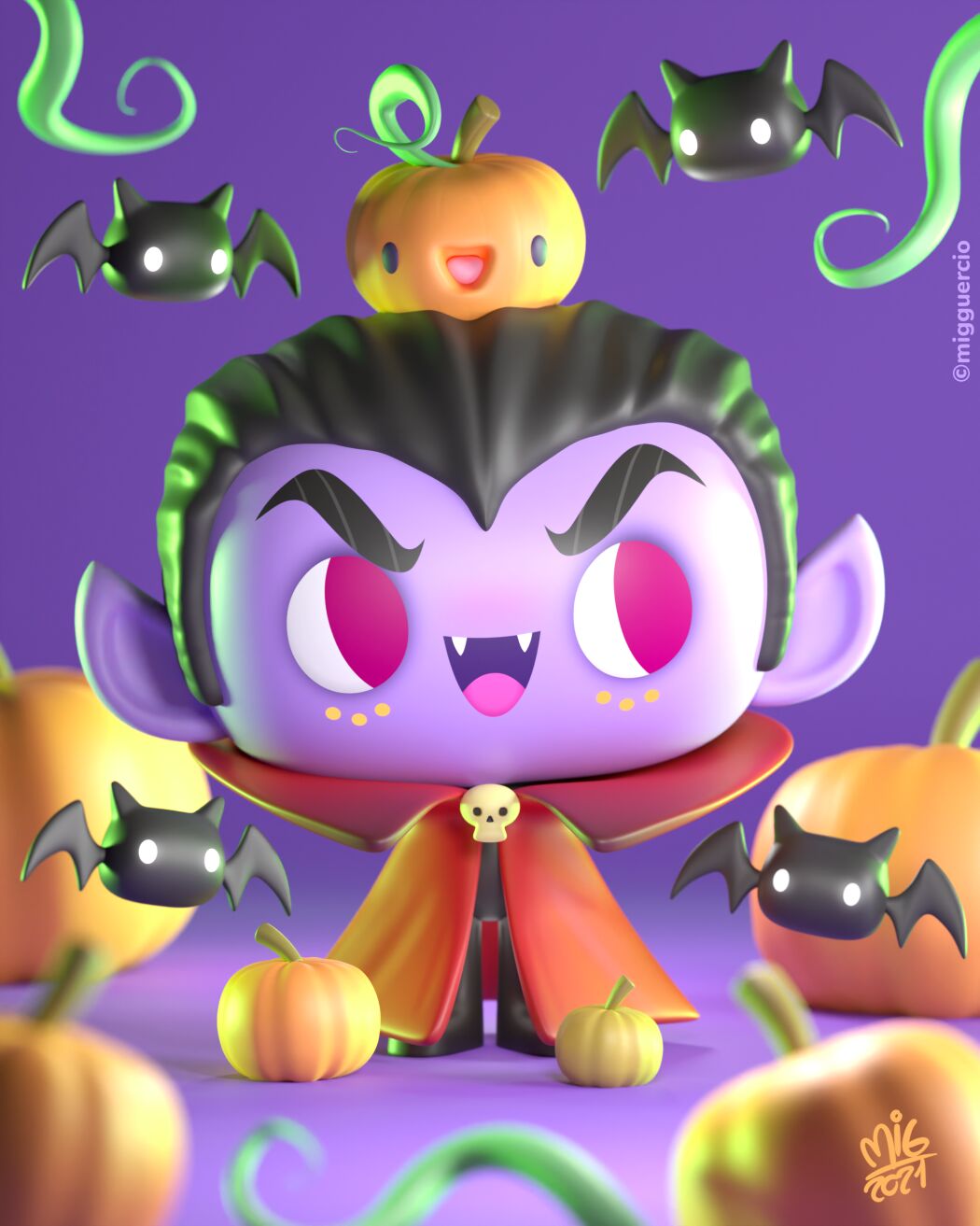 Halloween art and character design by Miguel Guercio