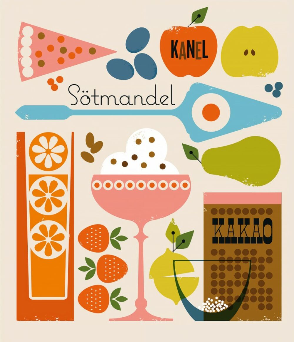 Book illustrations, food illustrations by Bo Lundberg