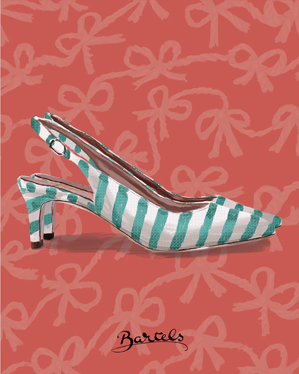 Fashion illustration by Christina Gliha for Bartels Shoe brand campaign