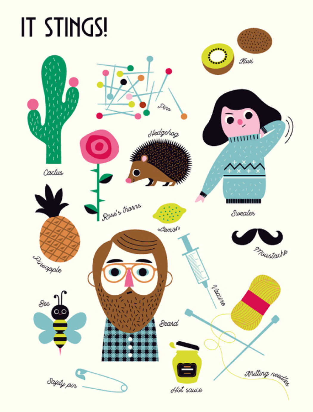 Colorful drawings and character design by Ingela P Arrhenius.