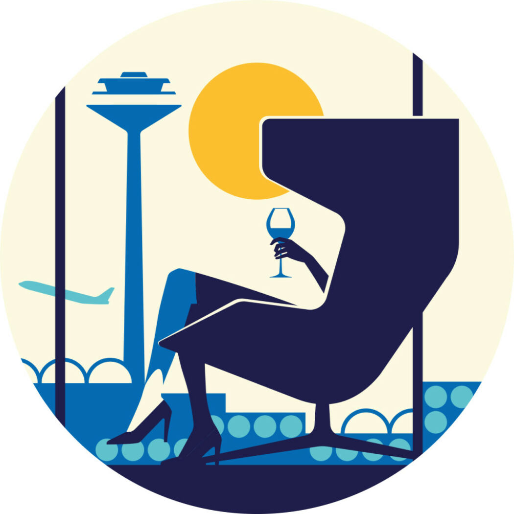 Travel illustrations by Bo Lundberg for the Sunday Times