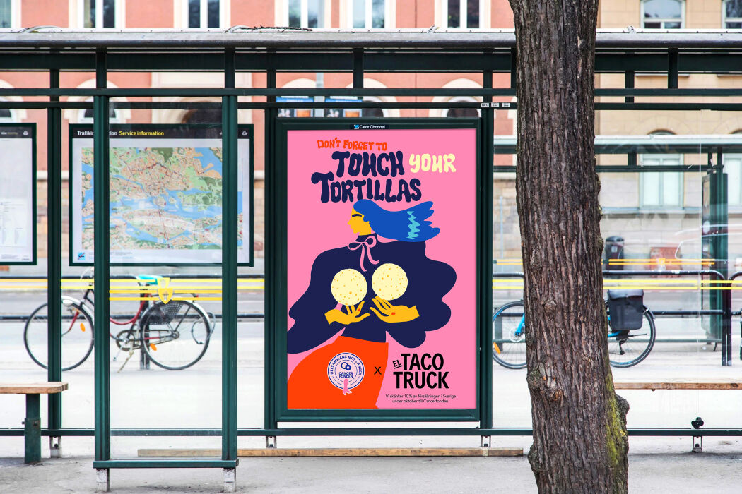 OOH Outdoor advertising campaign by the colorful and talented illustrator Erica Jacobson
