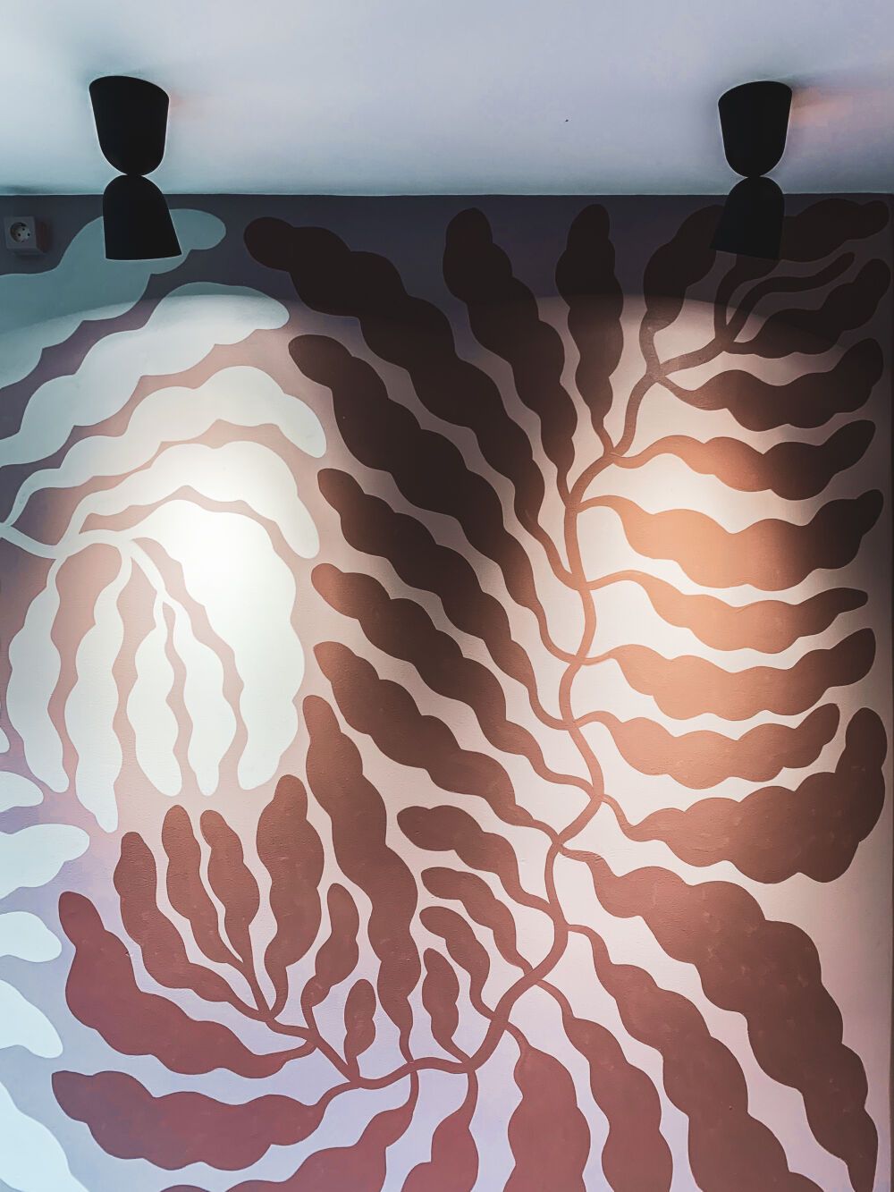 Mural painting, hand-painted by Linnéa Andersson