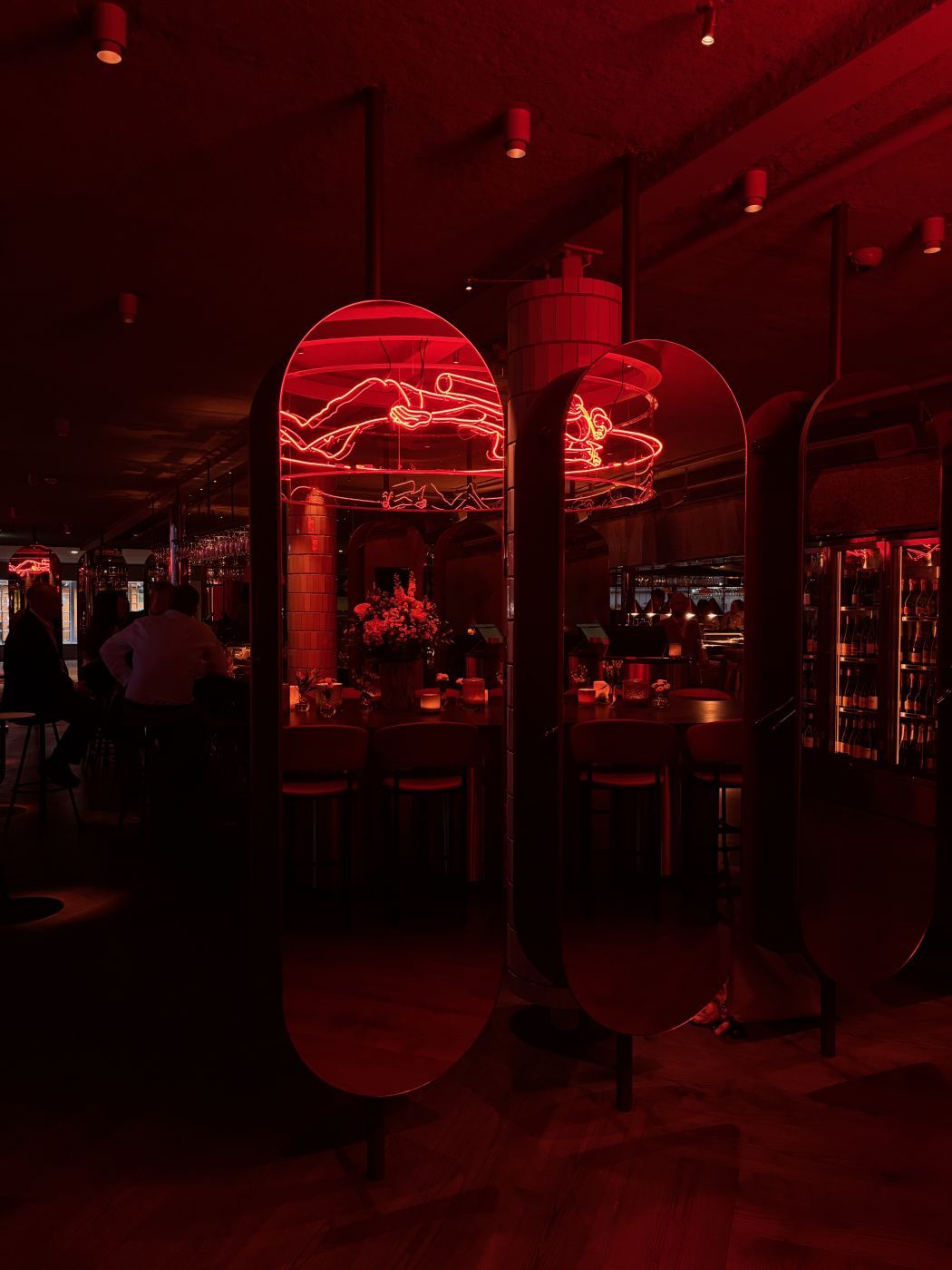 Neon sign/installation by the illustrator Dennis Eriksson