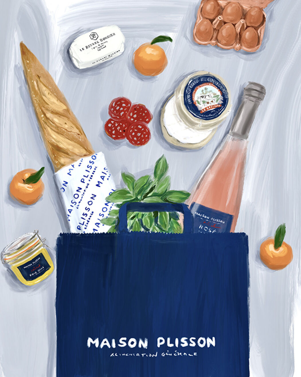 Food and lifestyle retail illustration by Christina Gliha 