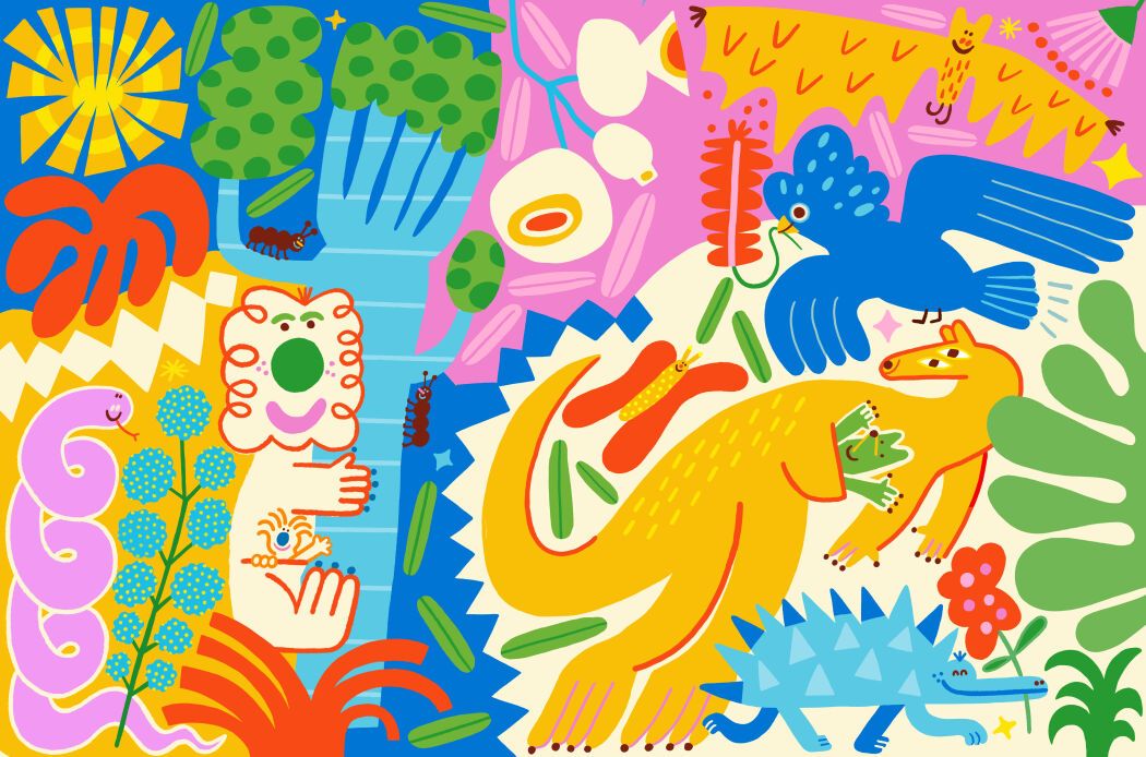 Wall art mural painted by Elin Matilda Andersson