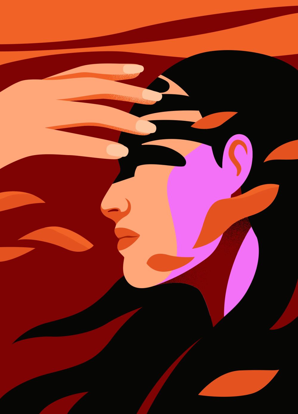 Digital drawing by illustrator and graphic designer Petra Eriksson