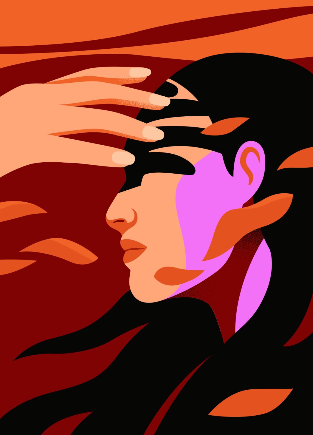 Digital drawing by illustrator and graphic designer Petra Eriksson