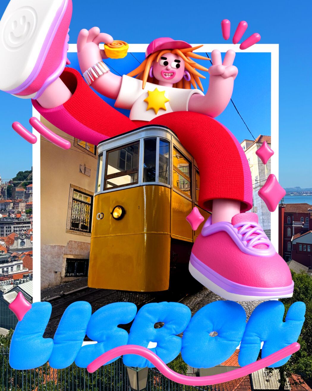 3D character and 3D art by 3D illustrator Rosie Roche