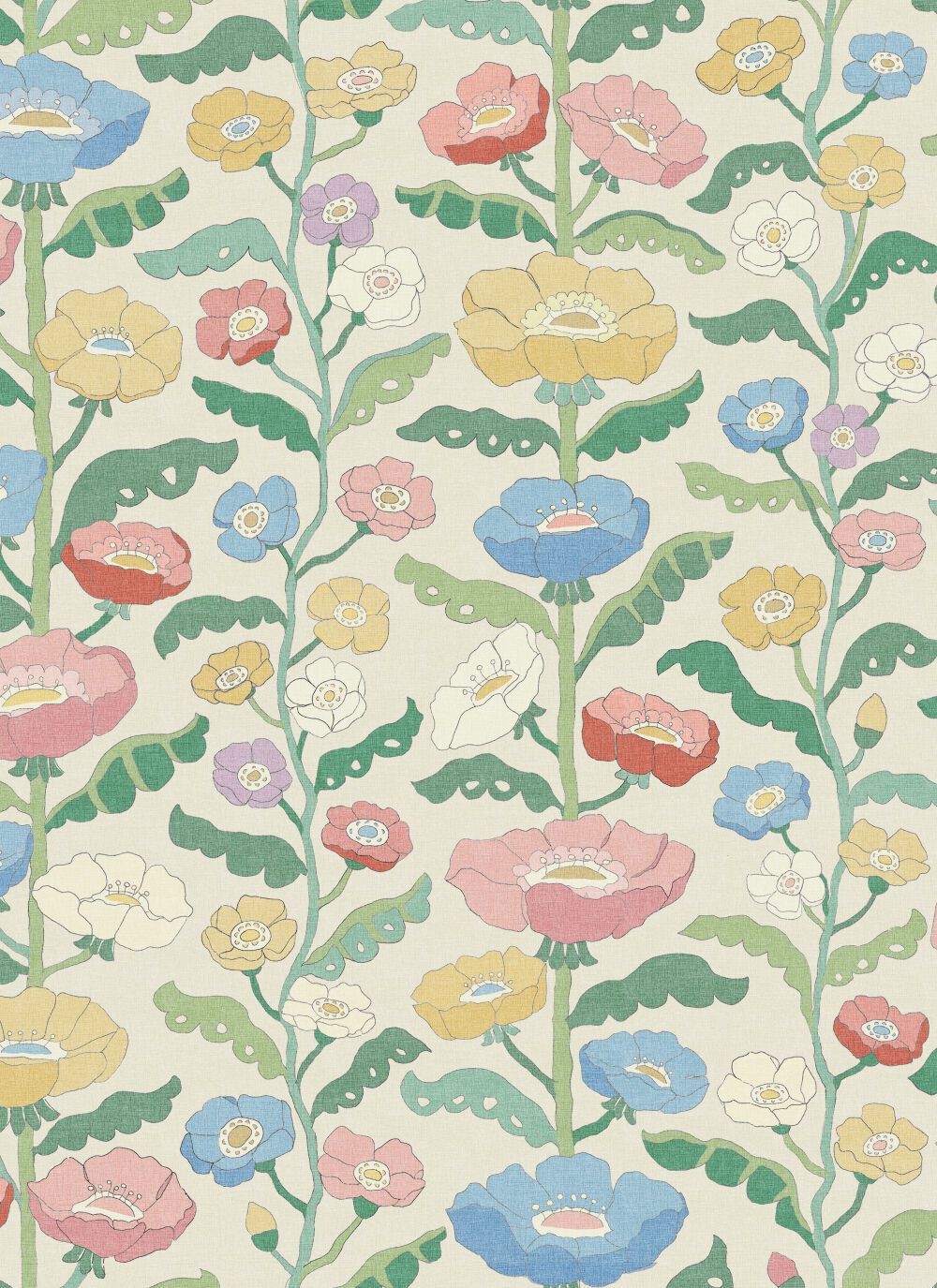 Flowery patterndesign by graphic designer and illustrator artist Astrid Wilson