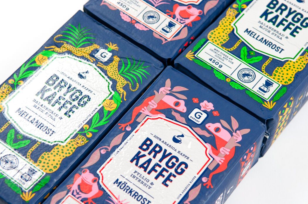 Packaging design and illustration by graphic designer Lotta Külhorn