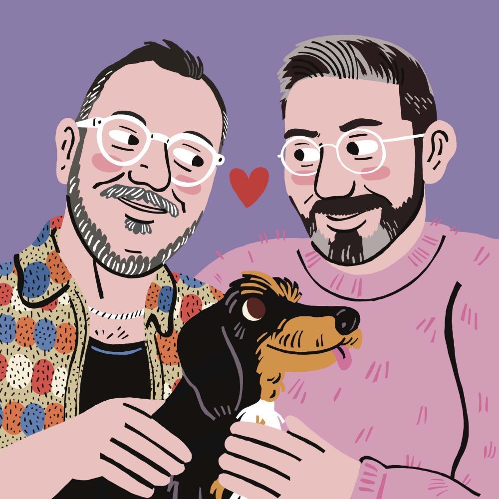 Queer portrait by artist Fredde Lanka