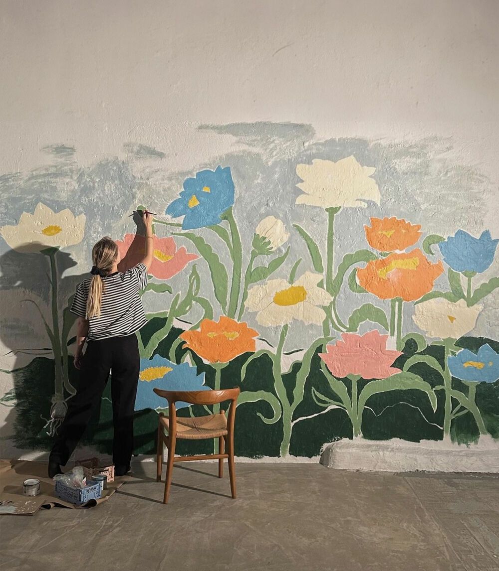 Mural by illustrator and graphic designer Astrid Wilson