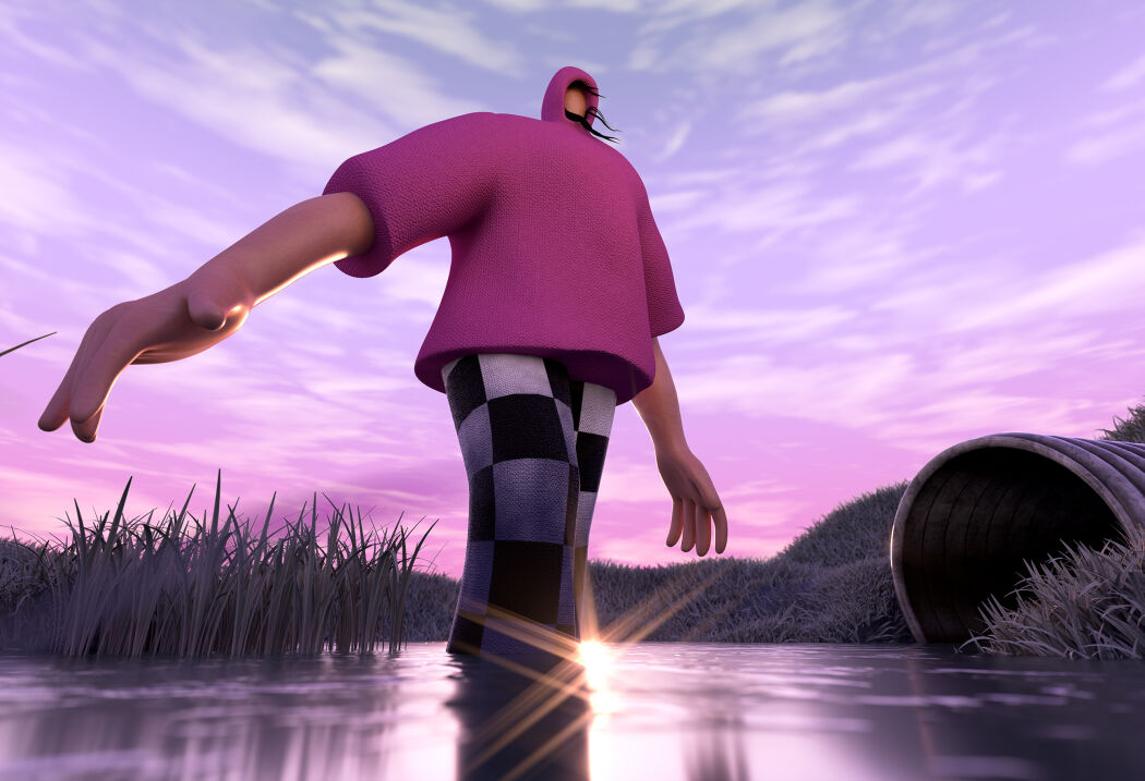 3D character by Double Up Studio for music video animation