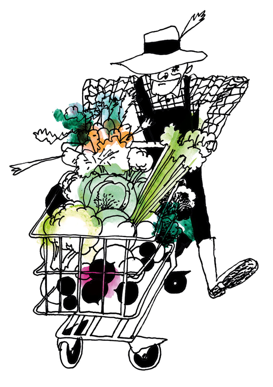 Foody lover illustration by Dennis Eriksson