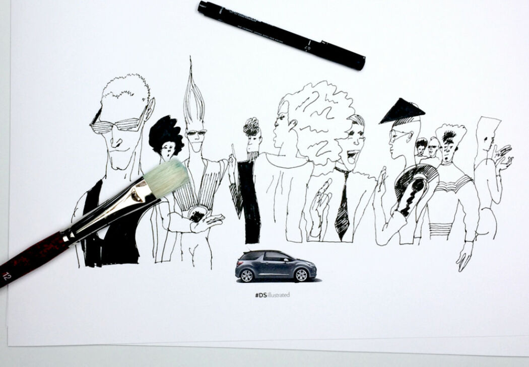Illustrated artworks for Citroen by Dennis Eriksson