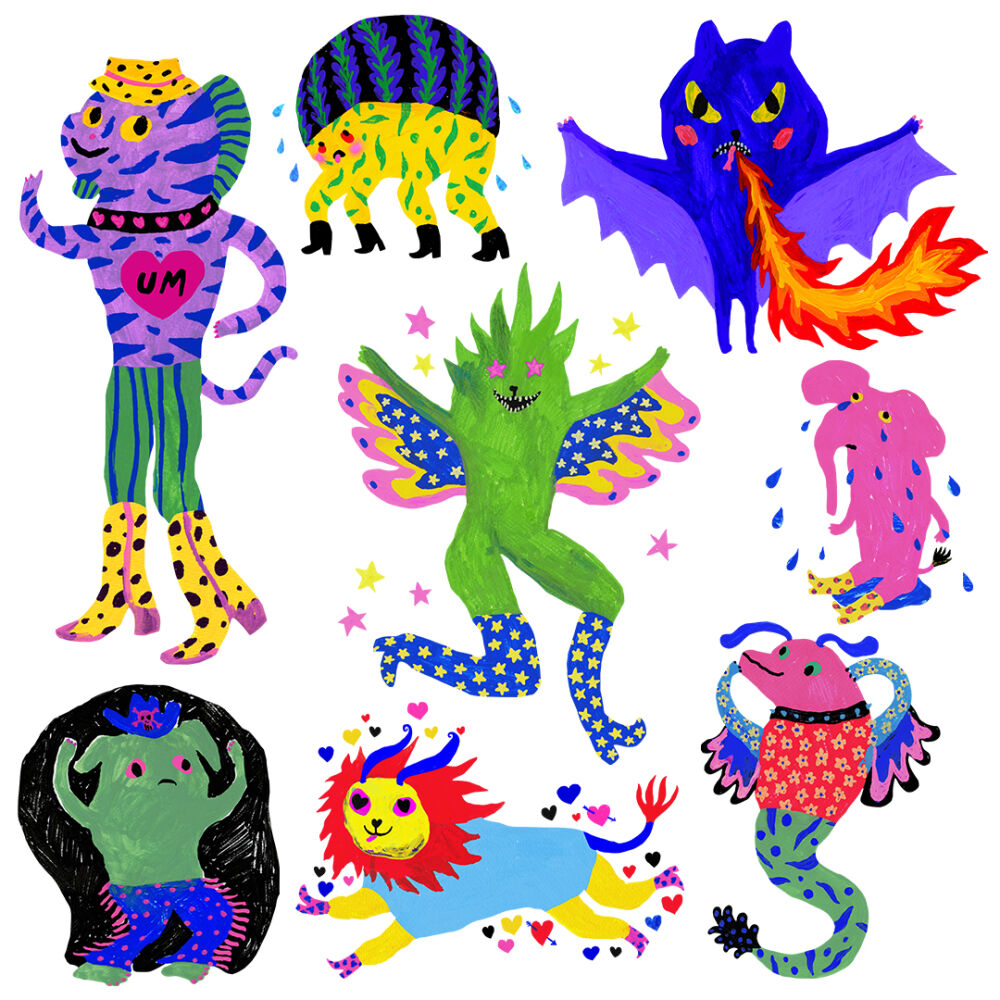Character design and illustrations by Yoyo Nasty for UMO Youth´s health care