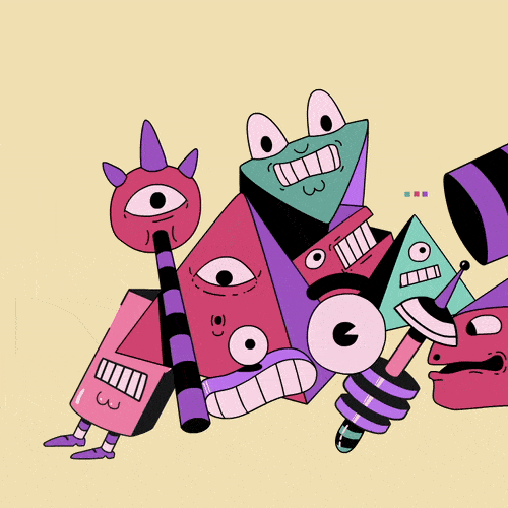 Cute animated characters illustrated and animated by Jaume OSman