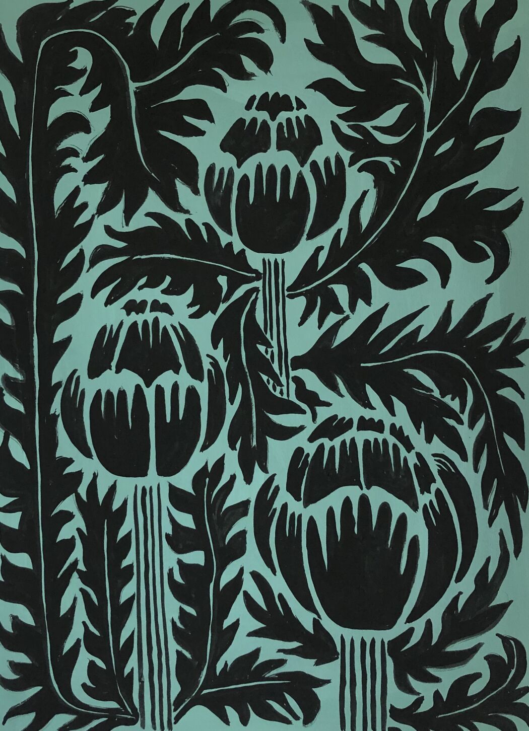 Botanic pattern design by Lotta Külhorn