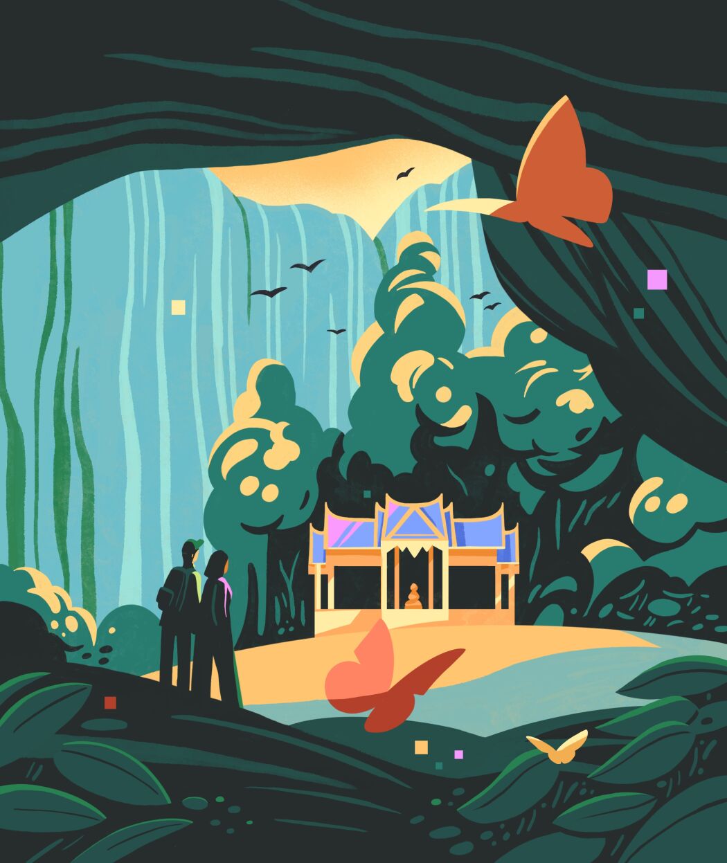 Nature illustration by Petra Eriksson