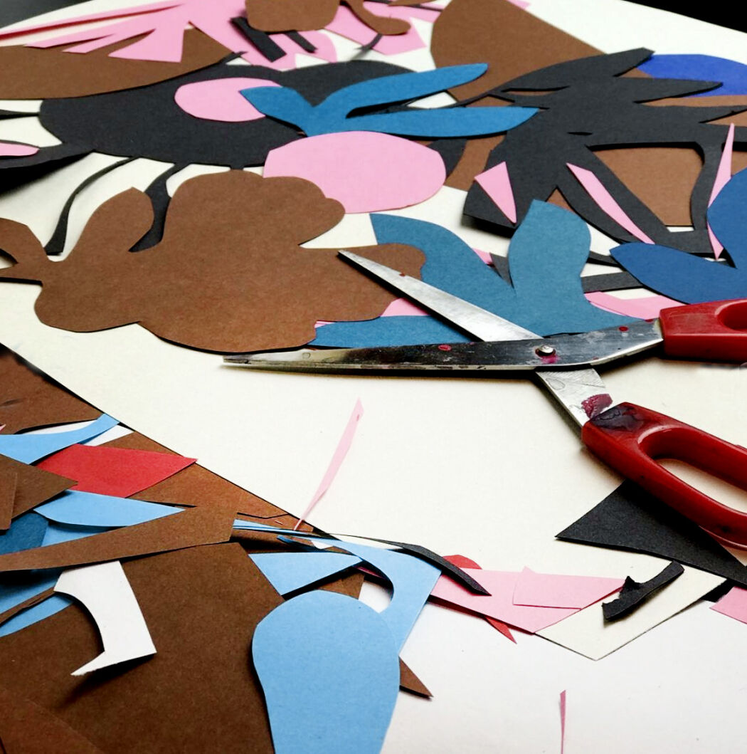 Papercut progress by Stina Persson