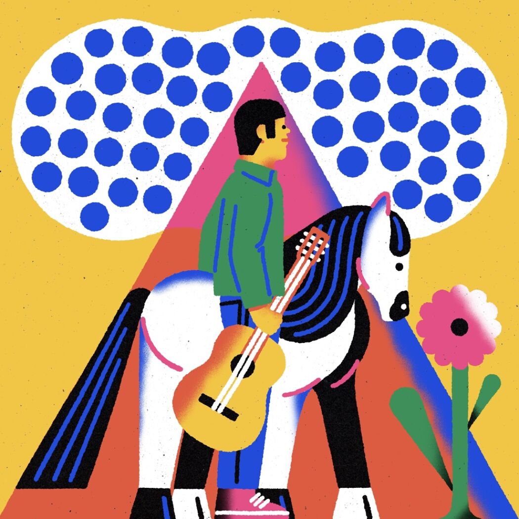Illustrations for the Adria Salas album cover by José Antonio Roda