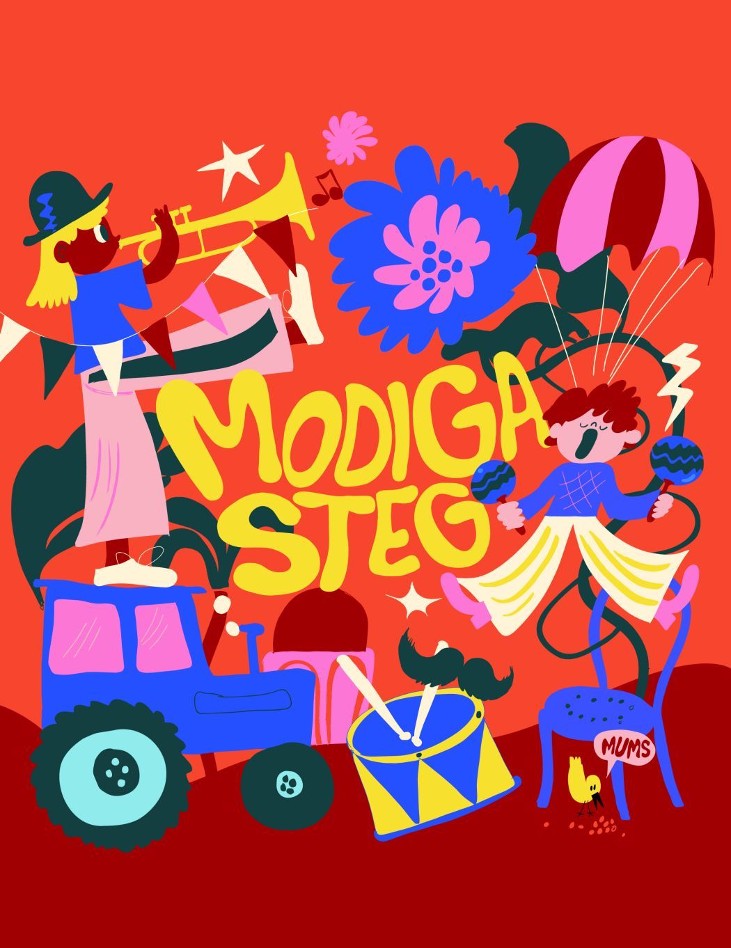 Playful illustration by the illustration artist Erica Jacobson