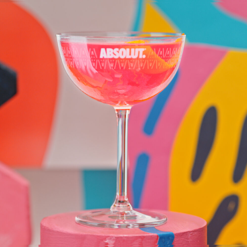 Set design, collage art and hand-paintings for Absolut Vodka and Pernod Ricard by Erica Jacobson