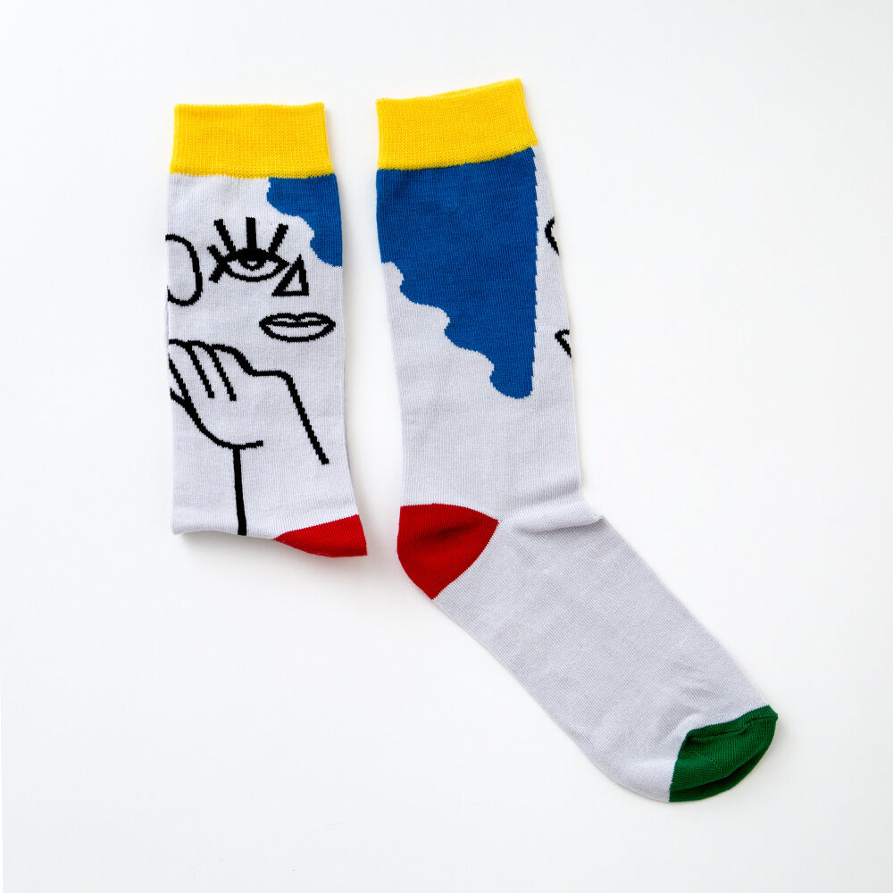 Print design for socks and the brand PeSeTa by José Antonio Roda
