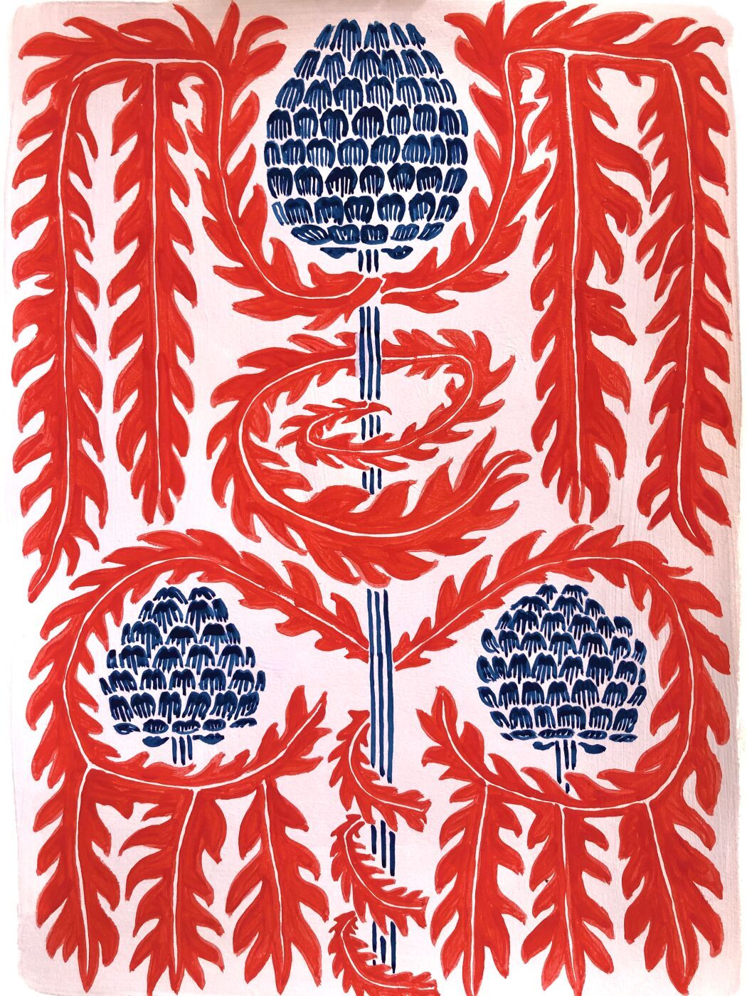 Handpainted art by the designer Lotta Külhorn