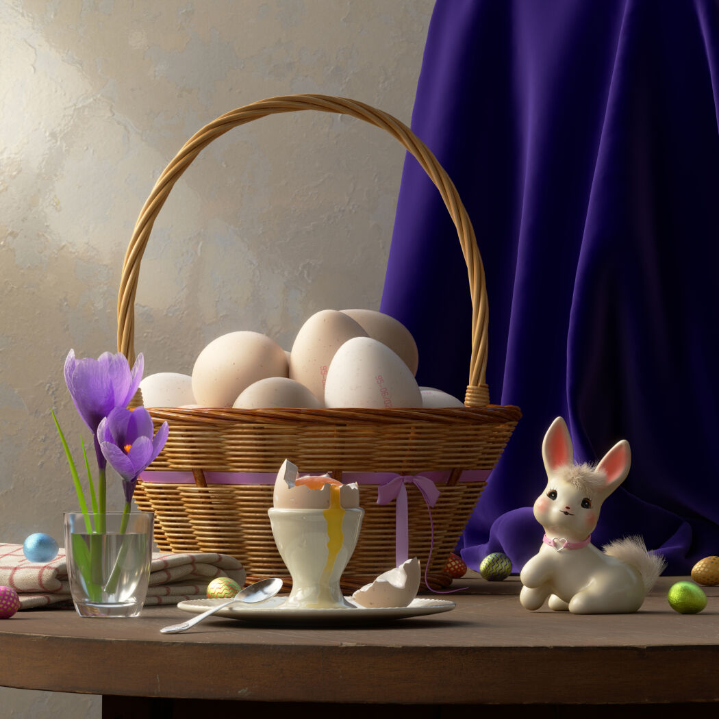 Easter 3D asset by Double Up Studio 