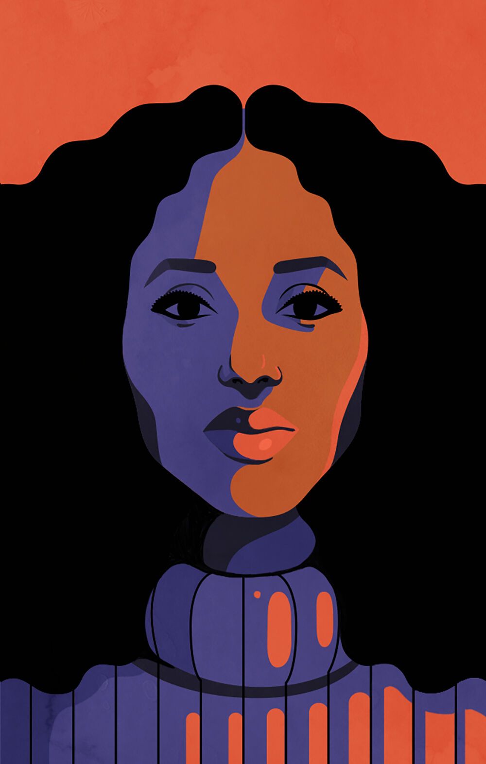 Portrait illustrated by Petra Eriksson