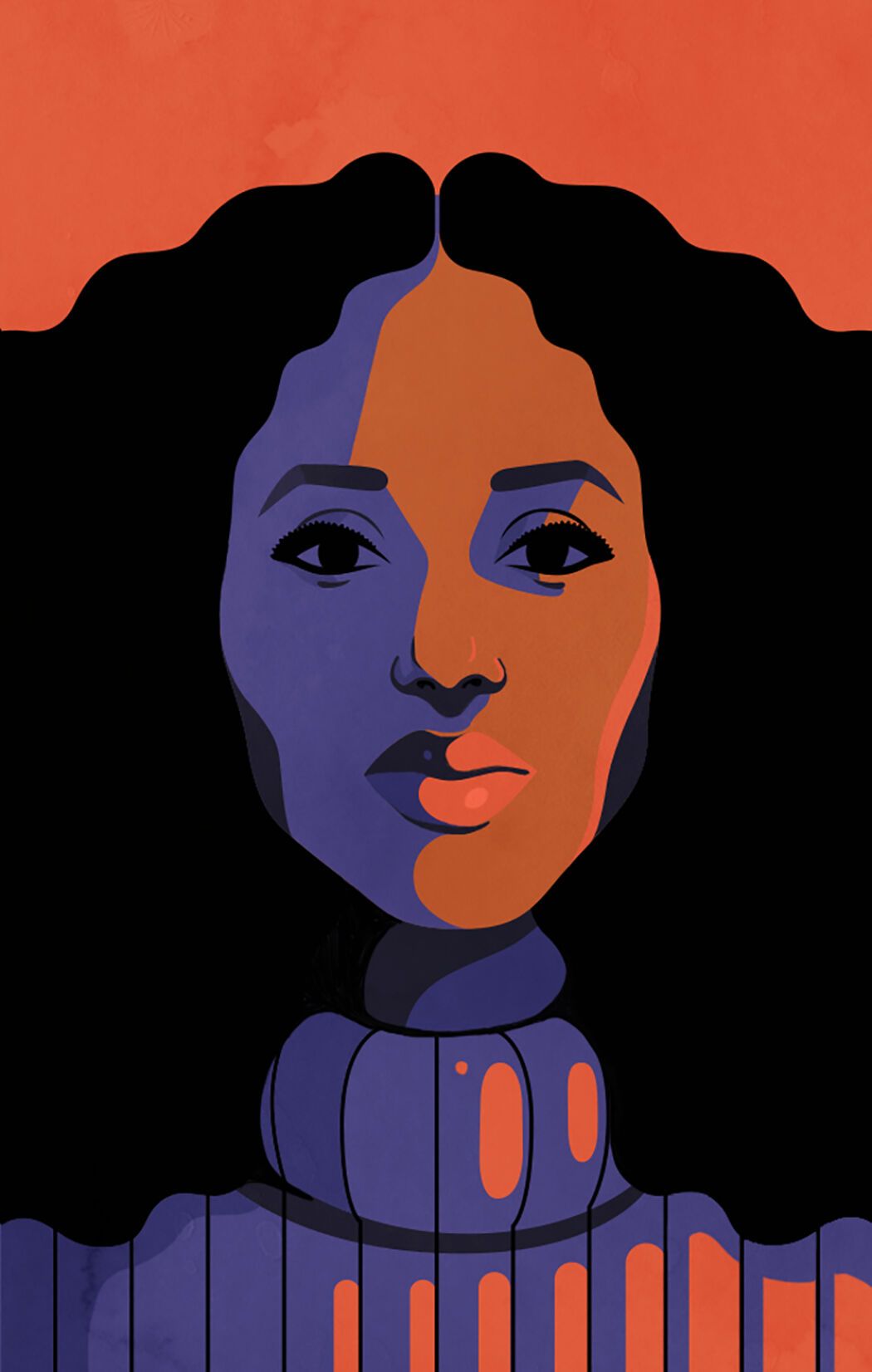 Portrait illustrated by Petra Eriksson