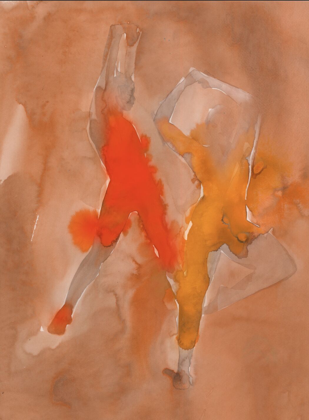 Dancers illustrated by the contemporary watercolor artist Stina Persson