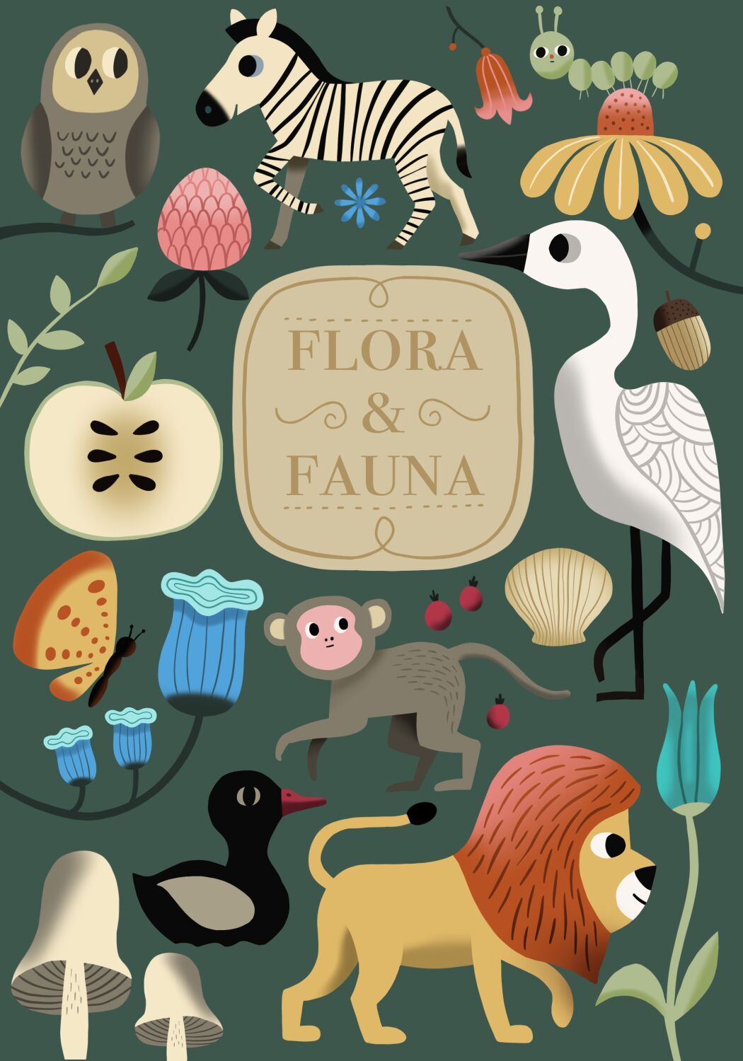 Animal illustration by Ingela P Arrhenius