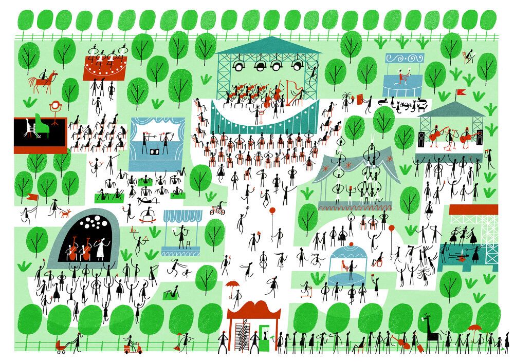 Detailed pictogram illustration by Klas Fahlén