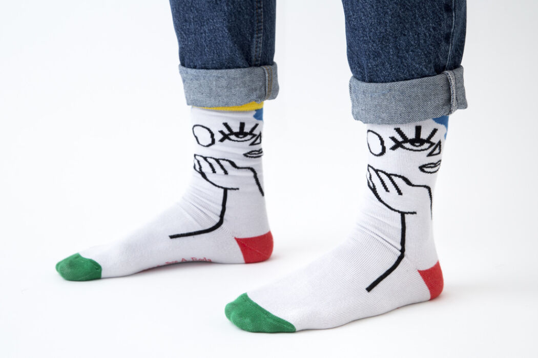 Playful Print Design for socks and the brand PeSeTa by José Antonio Roda