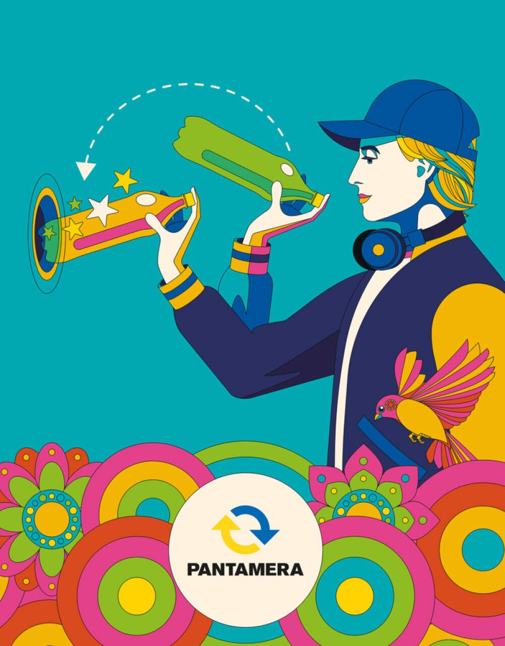 Illustrated and animated advertising campaign for Pantamera by Bo Lundberg
