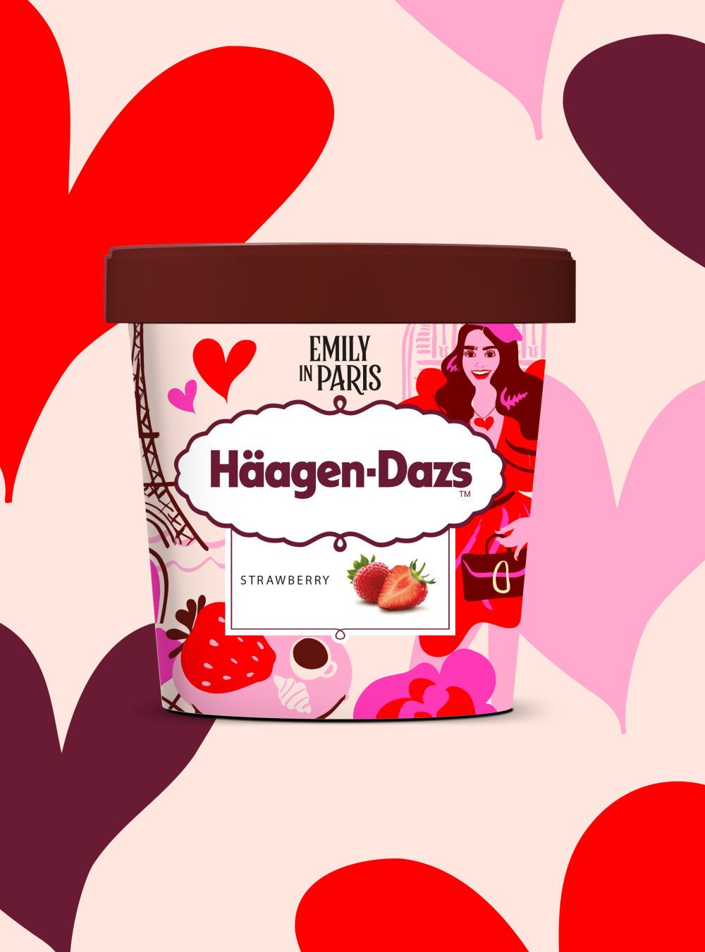 Åackadesign and package illustration for HÄAGEN-DAZS by Erica Jacobson