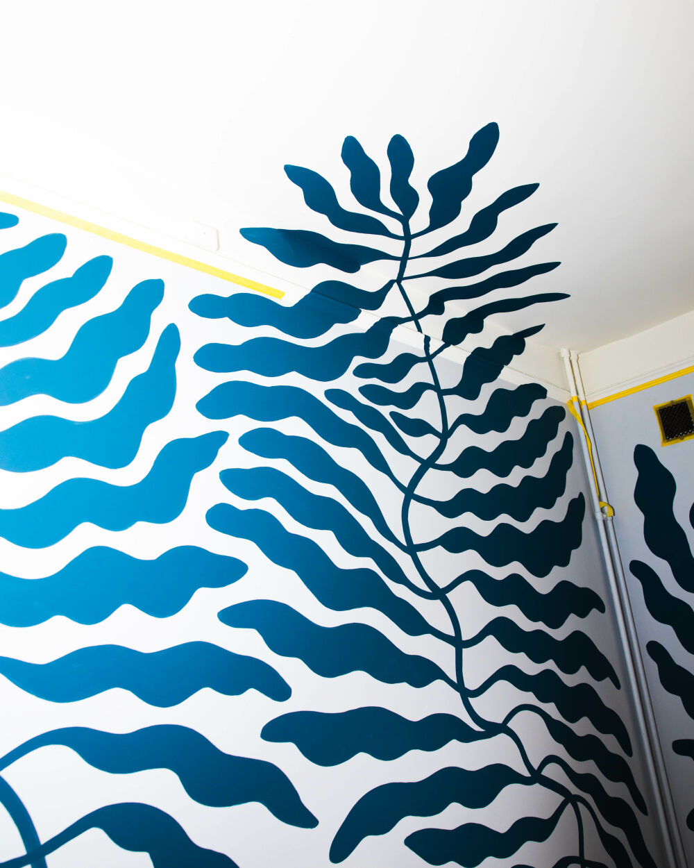 Wall decorations, public art handpainted by Linnéa Andersson