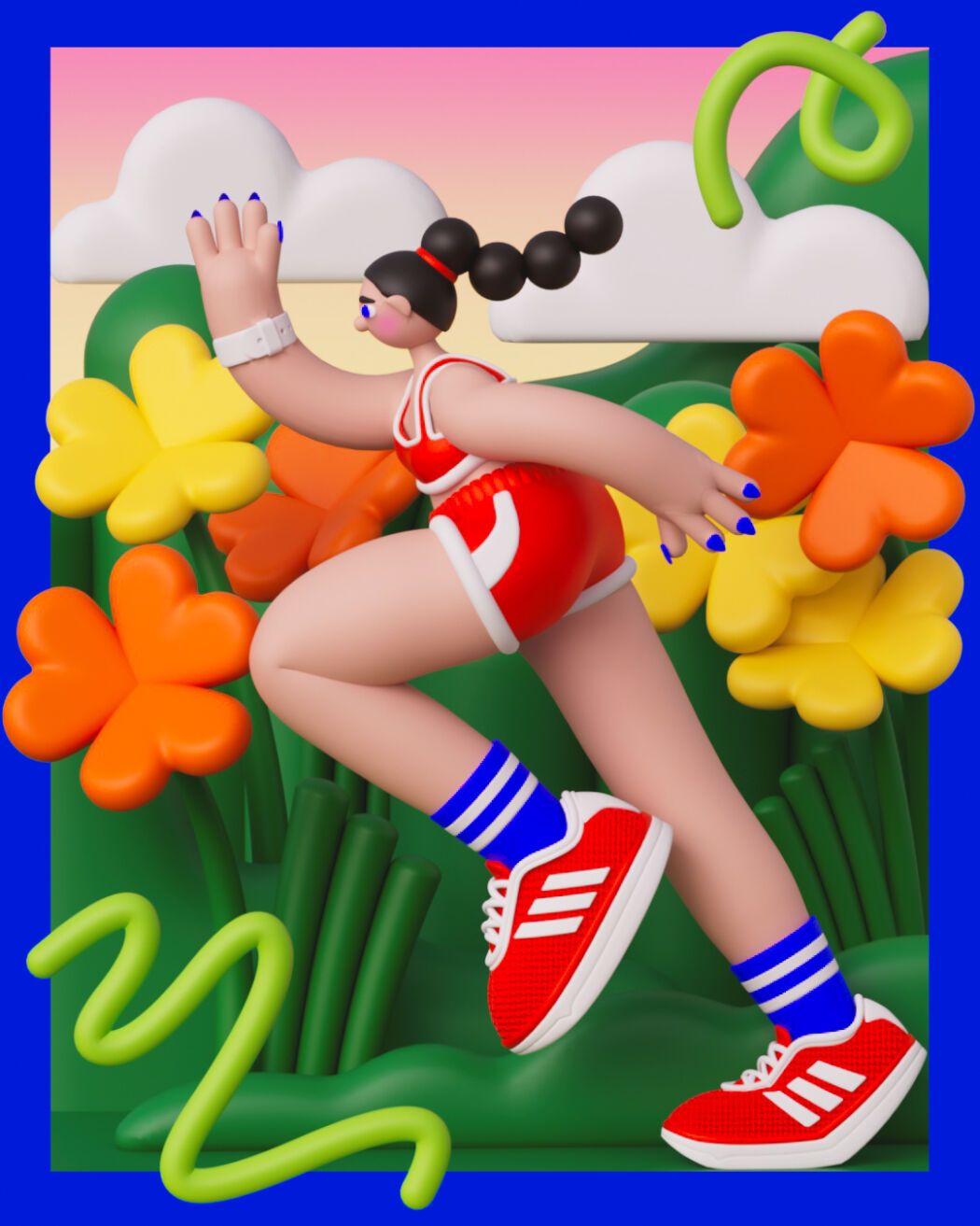 3D illustration by 3D artist Rosie Roche