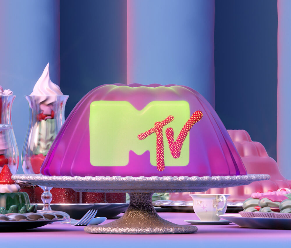 3D Ident, 3D objects and 3D environment created by Double Up Studio for MTV 
