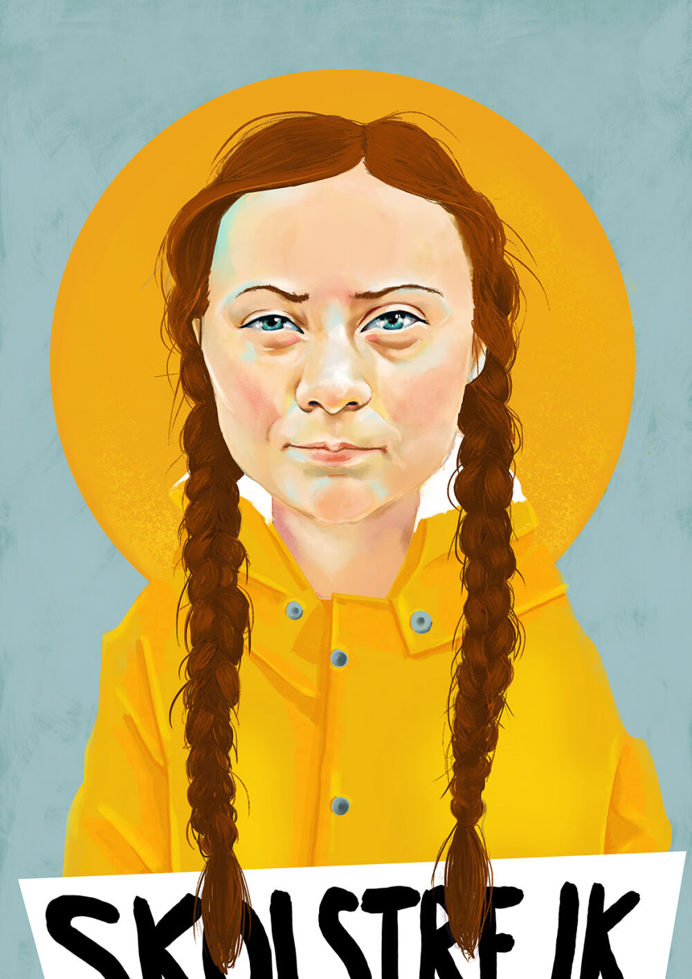 Portrait of Greta Thunberg by Eplet