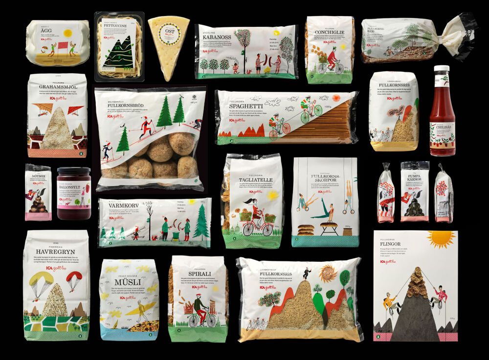 Packaging koncept and illustrations by Klas Fahlén