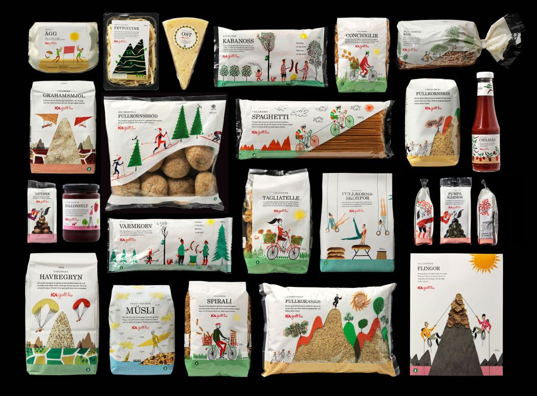 Packaging koncept and illustrations by Klas Fahlén