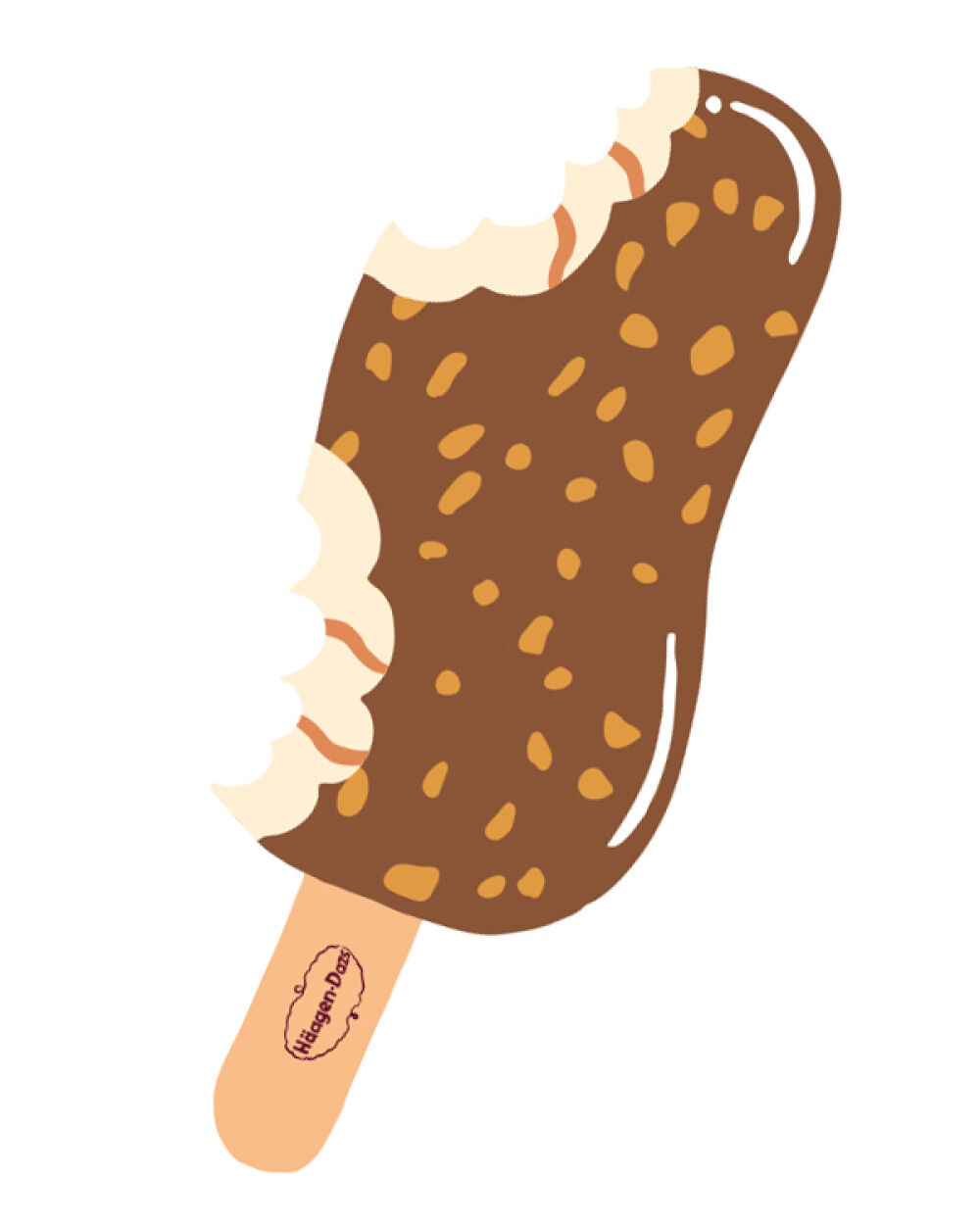 Illustrated animation by Erica Jacobson for Häagen Dazs advertising campaign.
