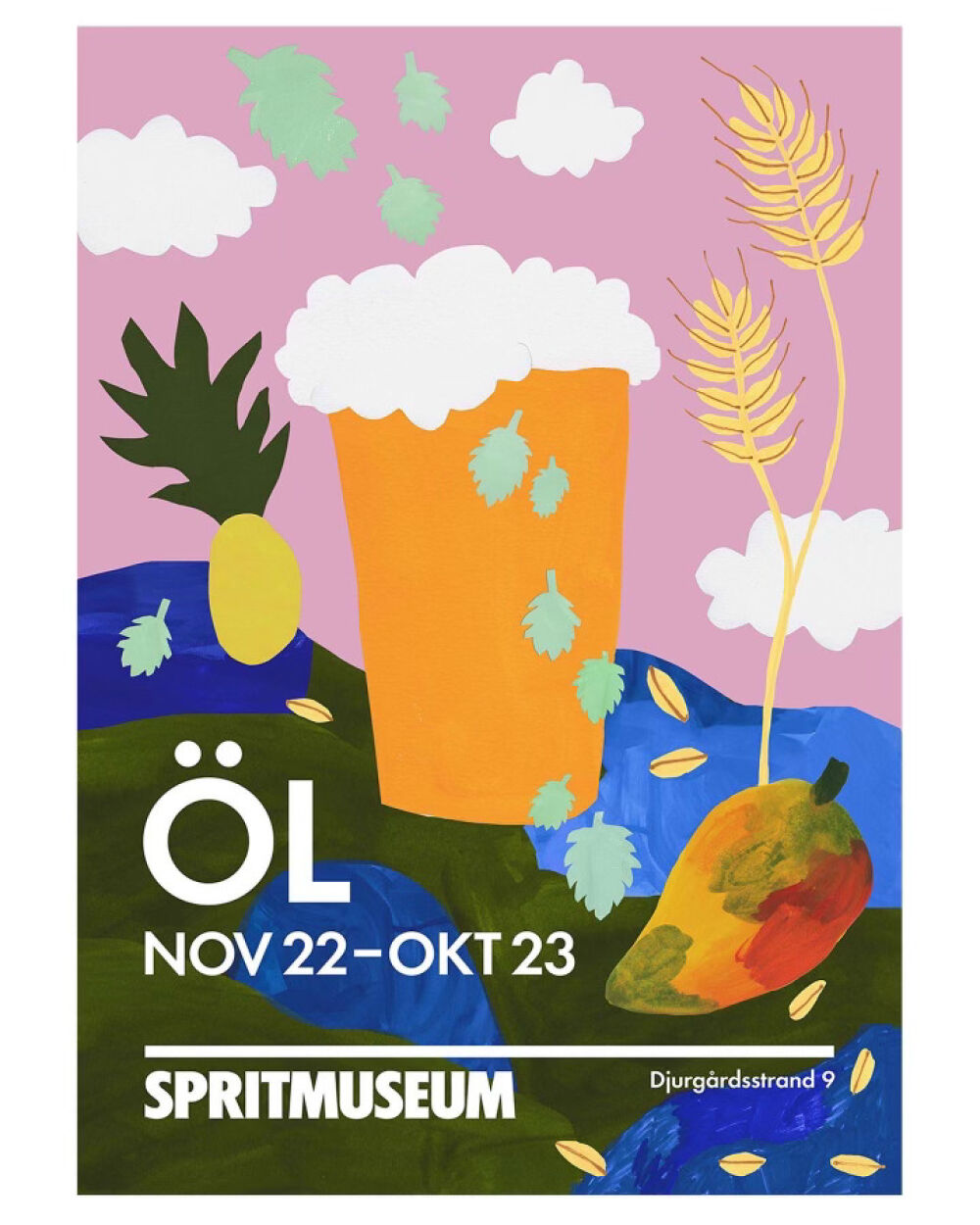 Poster art and branding for Spritmuseum by Yoyo Nasty