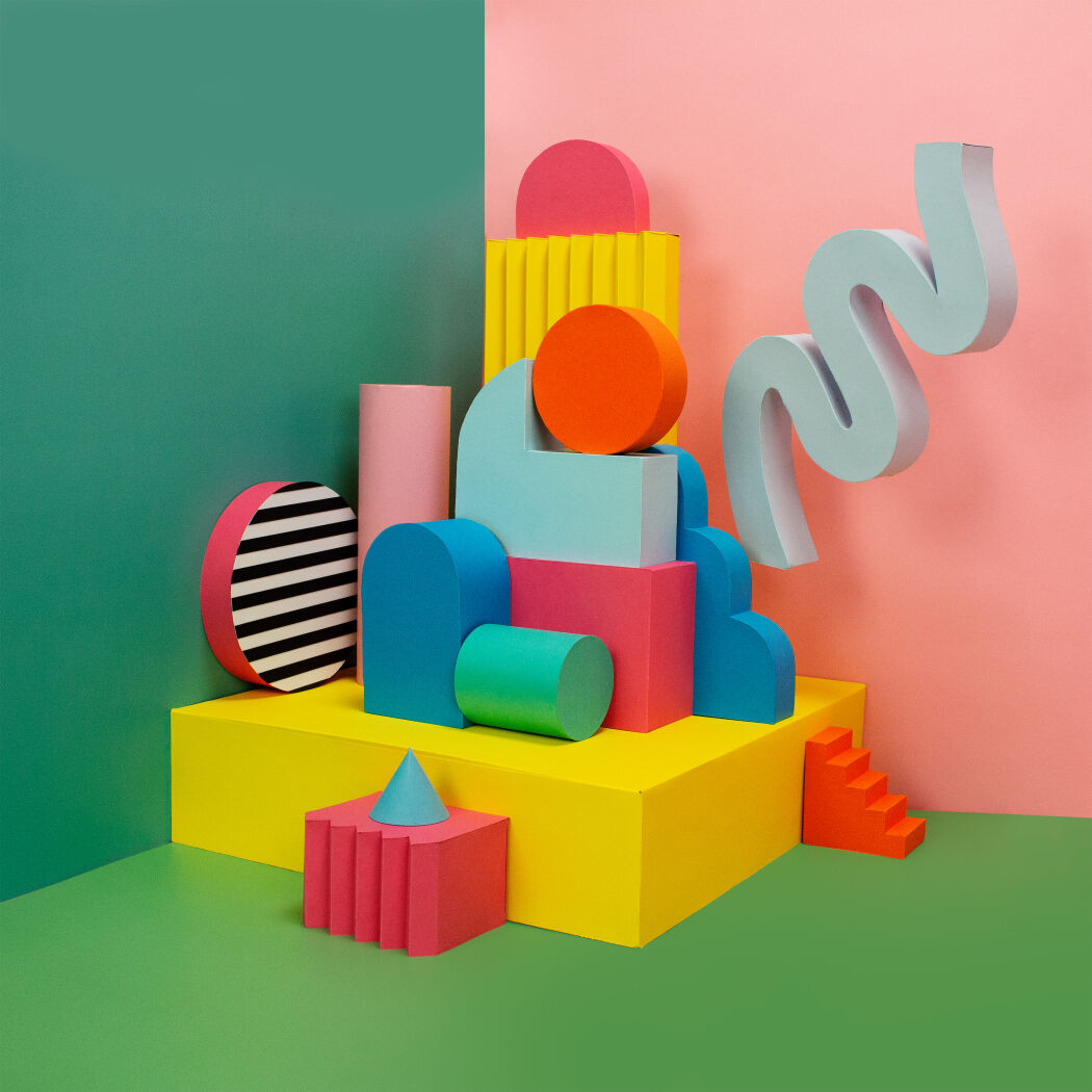 Happy place - a playful paper artwork by Hampusha