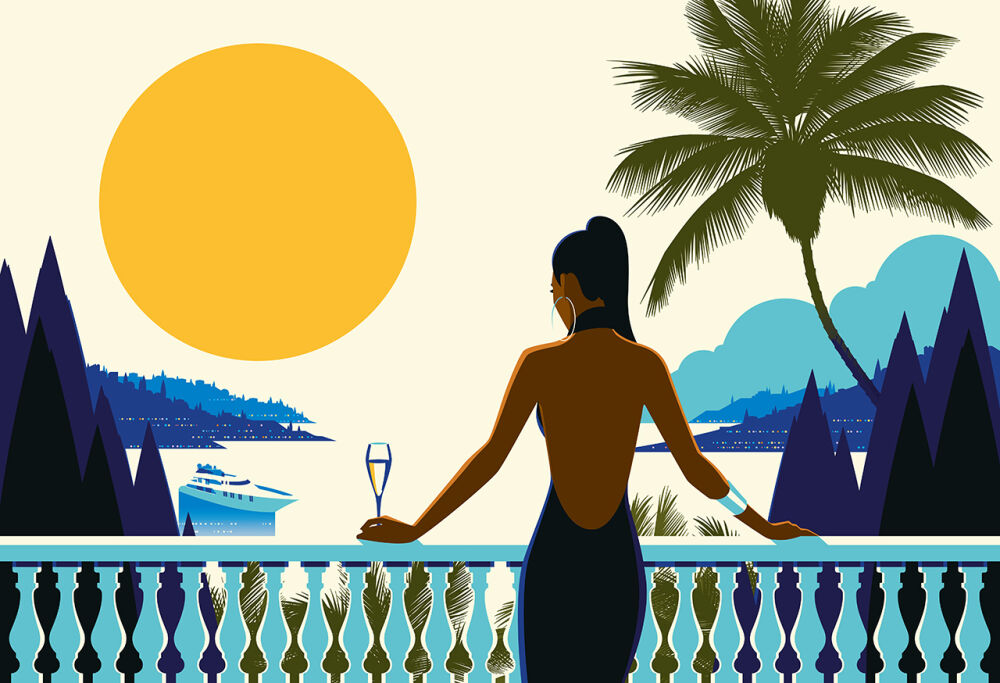 Traveling illustrations for The Sunday Times by Bo Lundberg